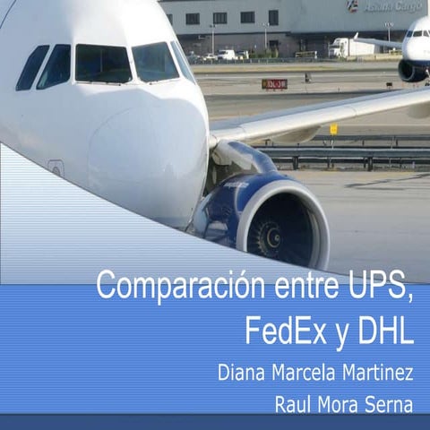 Comparación entre ups, fed ex y dhl