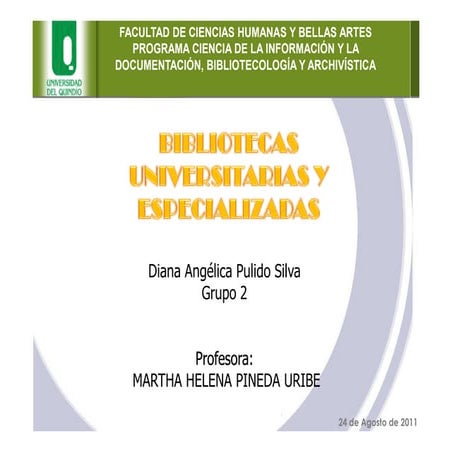 Comparación servicios bibliotecas u e