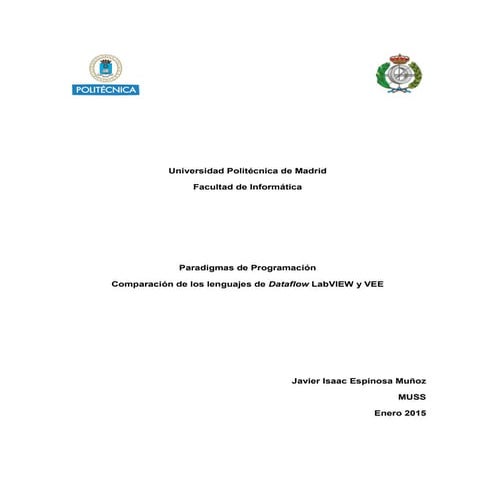 Comparación de los lenguajes de Dataflow LabVIEW y VEE