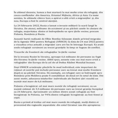 MIGRATIA IN CADRUL UNIUNII EUROPENE - INFORMATII GENERALE | PPTX