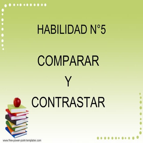 Comparar y contrastar | PPT