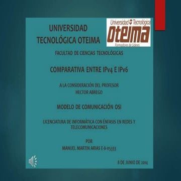 Comparativa entre IPv4 e IPv6