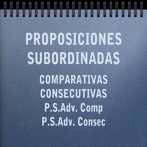 Comparativas y consecutivas