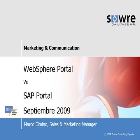 Comparativa WebSphere Portal vs. SAP Portal