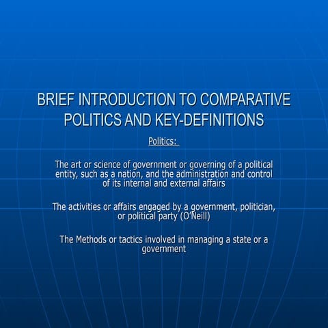 Comparative politics