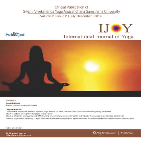 Comparative immediate effect of different yoga asanas on heart rate and ...