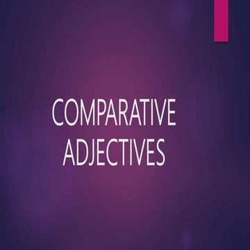 Comparative adjectives ariana | PPT