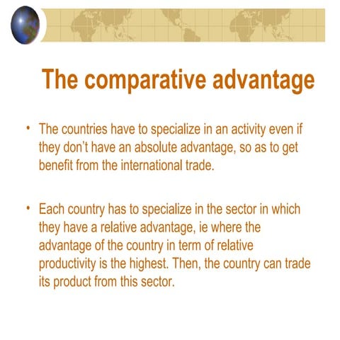 Comparative advantage
