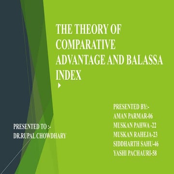 Comparative advantage