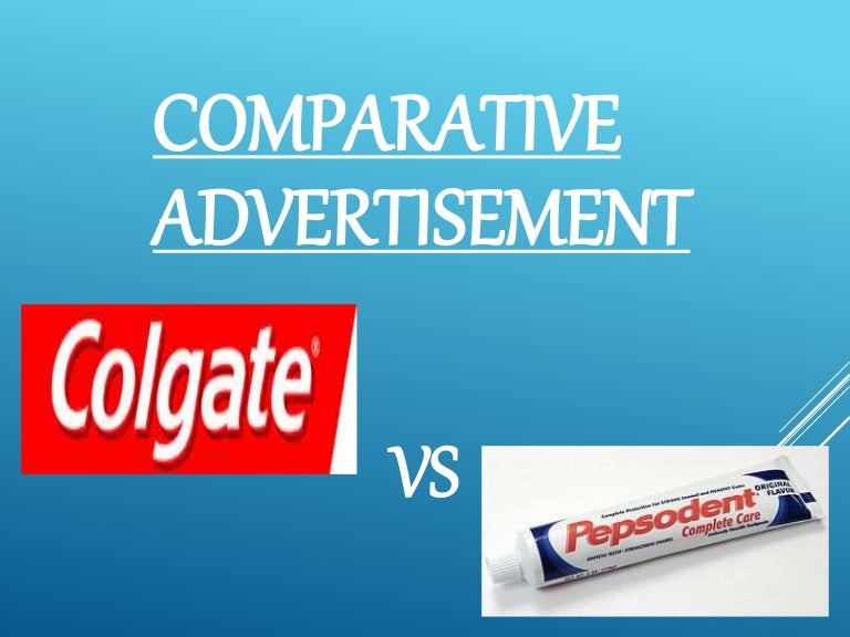 Colgate vs Pepsodent Comparative advertisement