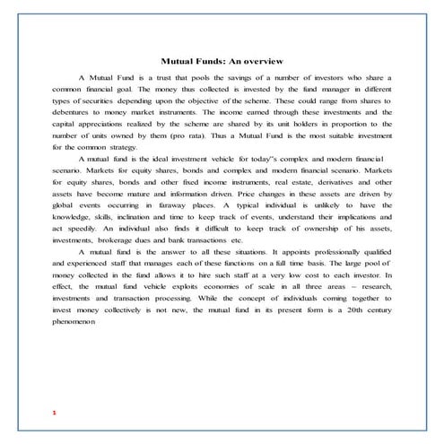 Comparative analysis of mutual funds june 2015 2018