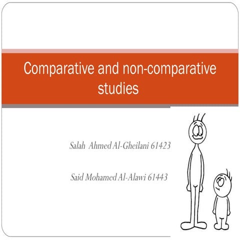 Comparative and non-comparative_studies