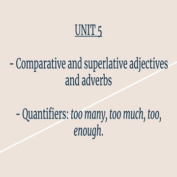 Comparative and superlative - Unit 5.pptx
