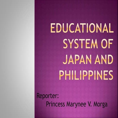 Comparative Education (Japan and Philippines)