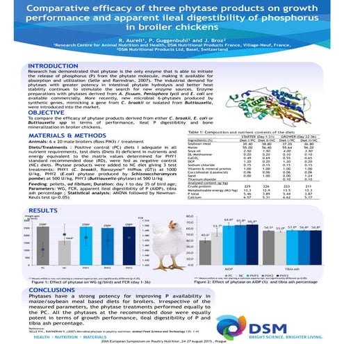 Comparative efficacy of three phytase products on growth performance and appa...