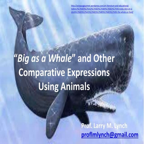 Teaching English Grammar: Comparative expressions using animals