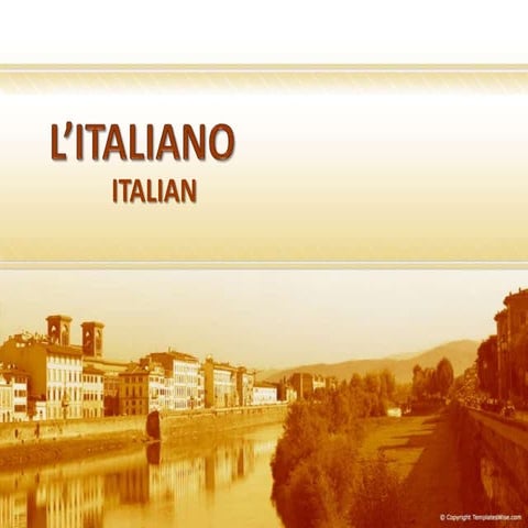 Comparative linguistics English- Italian
