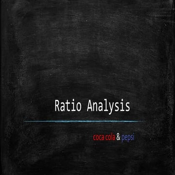 Comparative ratio analysis