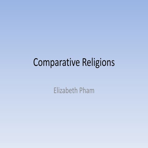 Comparative Religions