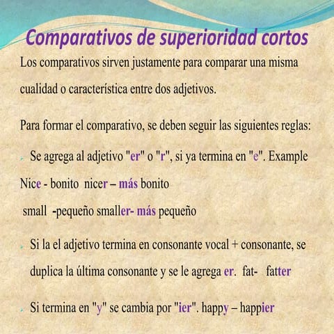 ADJETIVES AND ITS GRADES 