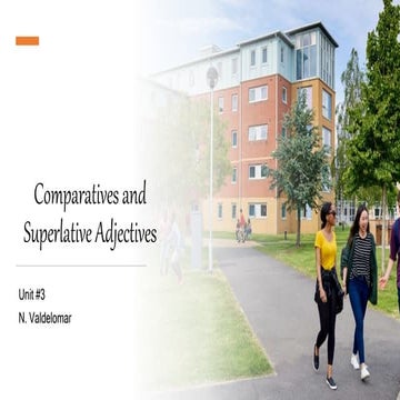 Comparatives and superlative adjectives