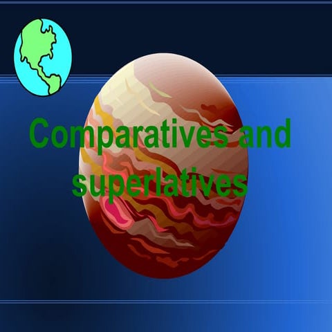 Comparatives and superlatives planets powerpoint