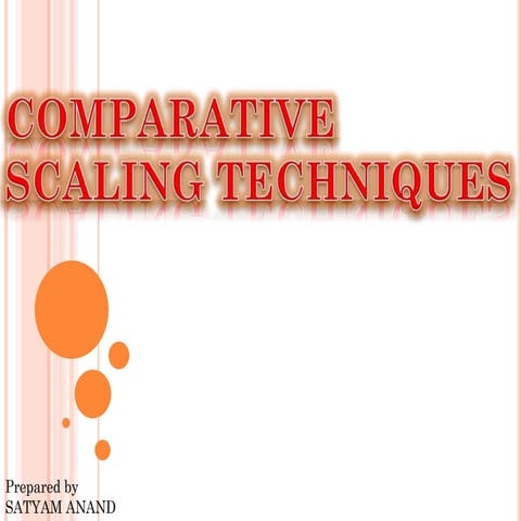 Comparative scaling techniques in business research