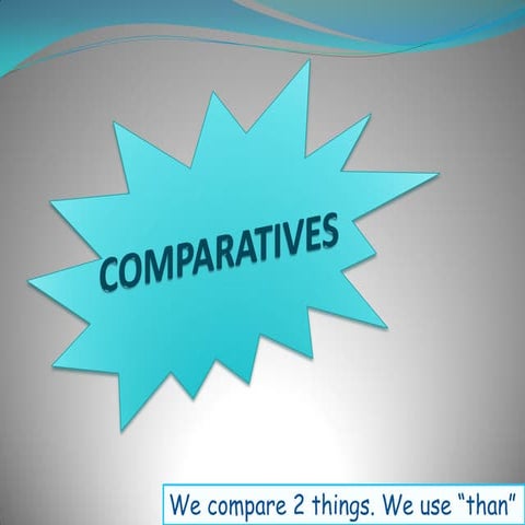 Comparative and Superlative Adjectives