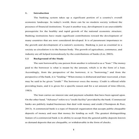 Comparative Study of Loans and Advances of Commercial Banks.docx