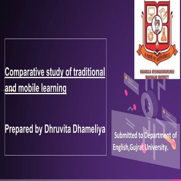 Comparative study of traditional learning and Mobile learning.pptx
