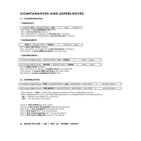 Comparative superlative