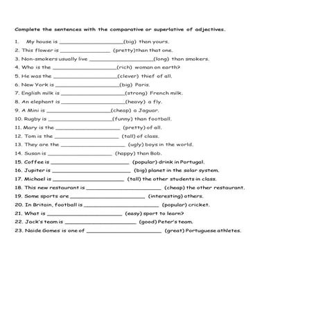 Comparative superlative