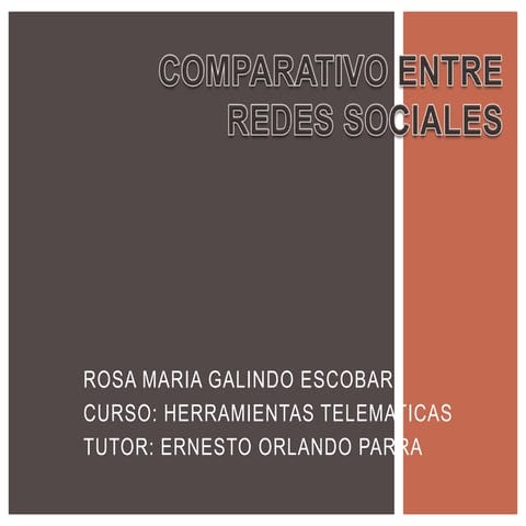 Comparativo entre redes sociales