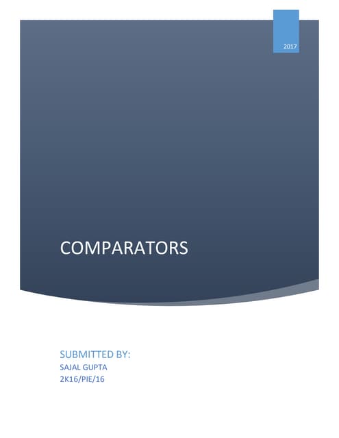 Comparators | PPT