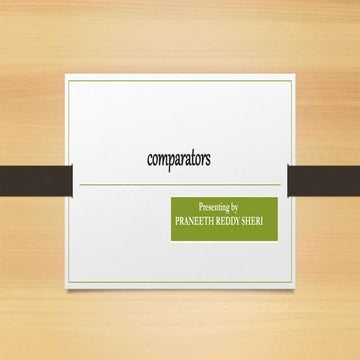 Comparators | PPT