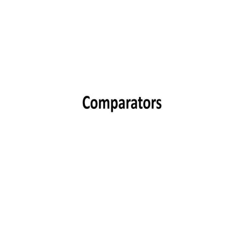 Comparators | PPT