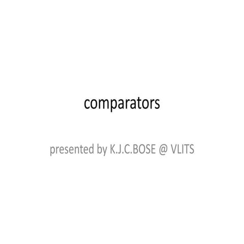 Comparators@jcb