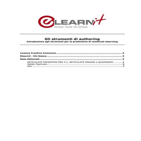 Comparazione Software produzione corsi elearning