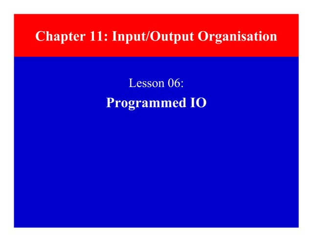 Programed I/O Modul..