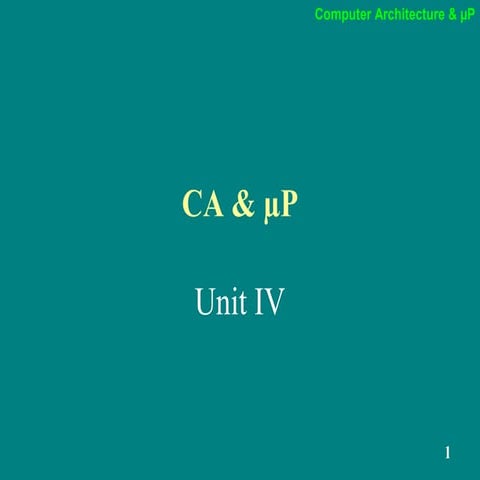 computer architecture 4 | PPT