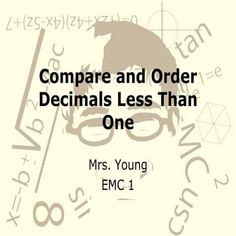 Comparing And Ordering Decimals | PPT