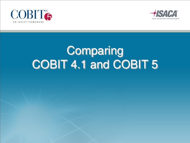Comparacion De Cobit 5 Con Cobit 4 1