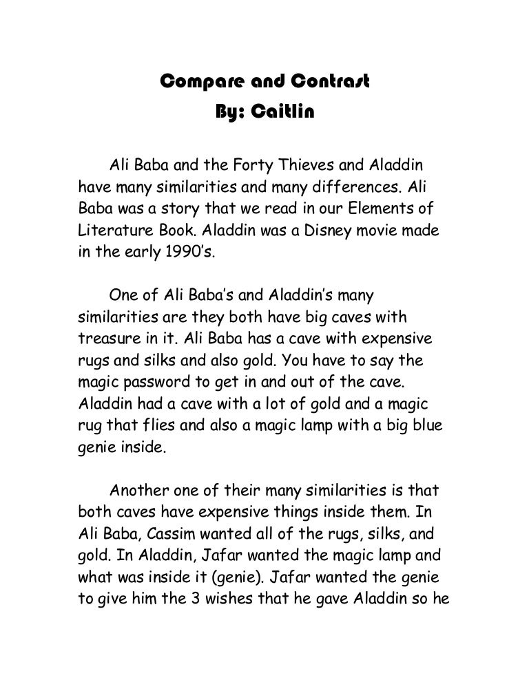 Compare and contrast essays picture