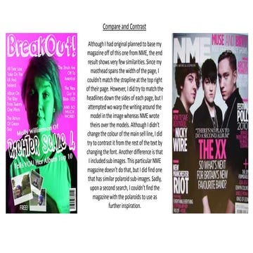 Compare and contrast