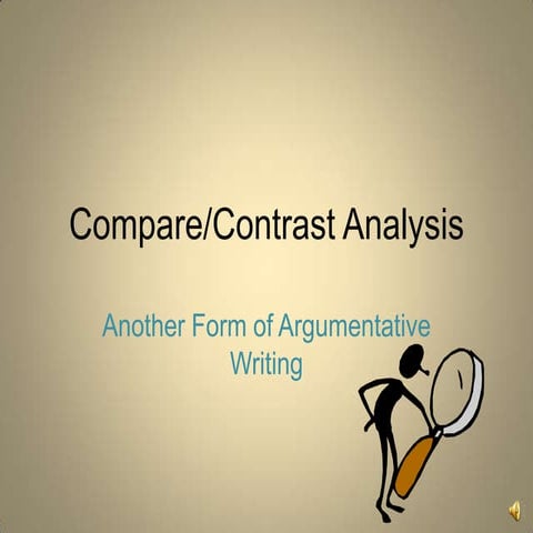 Compare and Contrast Analysis Writing | PPTX