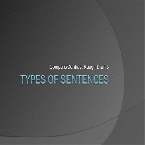 Compare Contrast Essay Rough Draft 3