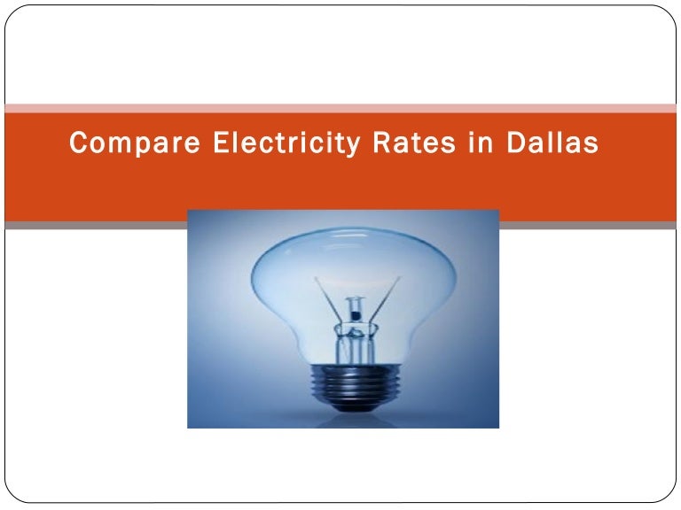 Compare electricity rates dallas
