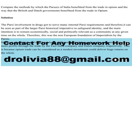 Compare the methods by which the Parsees of India benefitted from th.pdf