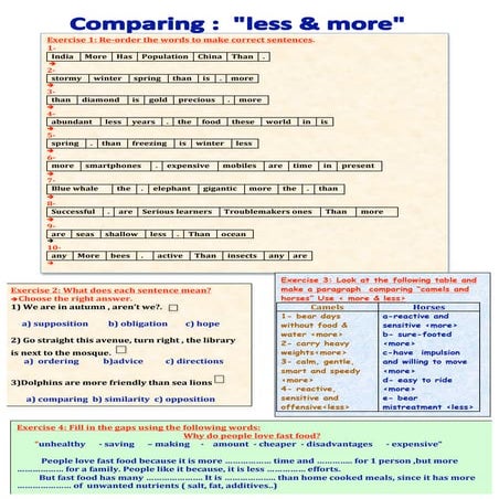 Comparing   more &amp; less- (1)