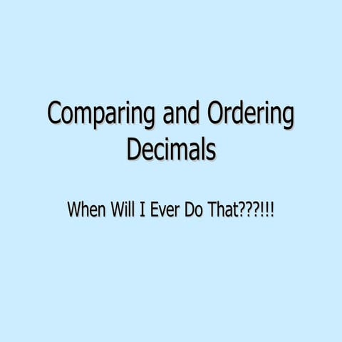 Comparing and ordering_decimals